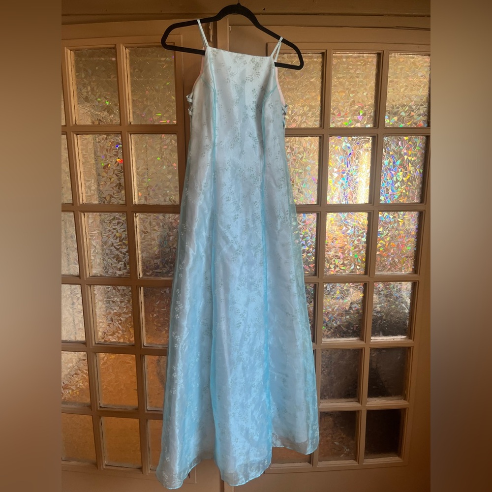 Long Light Blue Cinderella Dress